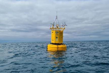Smart buoy. Credit Plymouth Marine Laboratory.